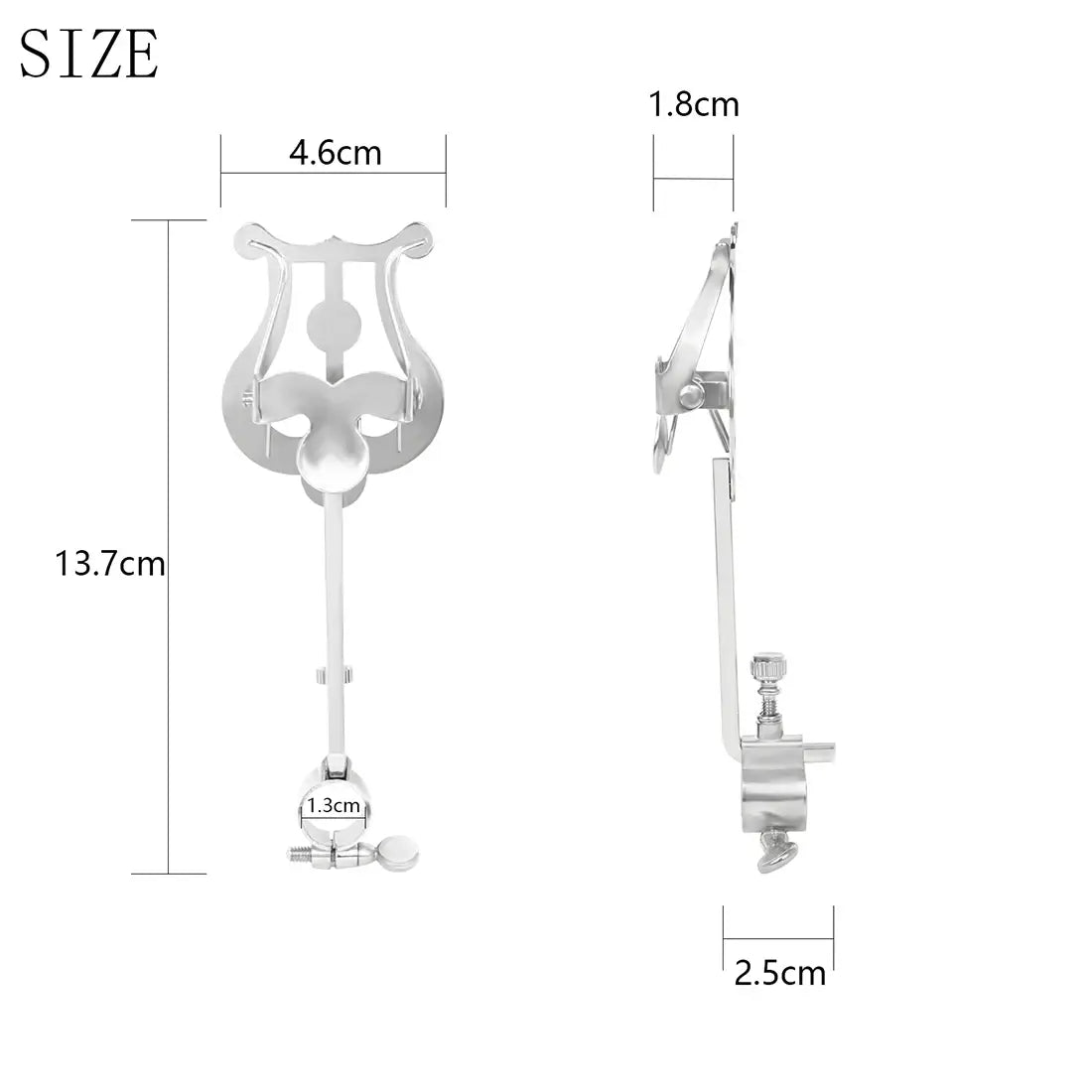 Music Stand Clarinet Trumpet Flute Winds Saxophone Baritone Portable Marching Sheet Music Stands Beginner Practice Accessory