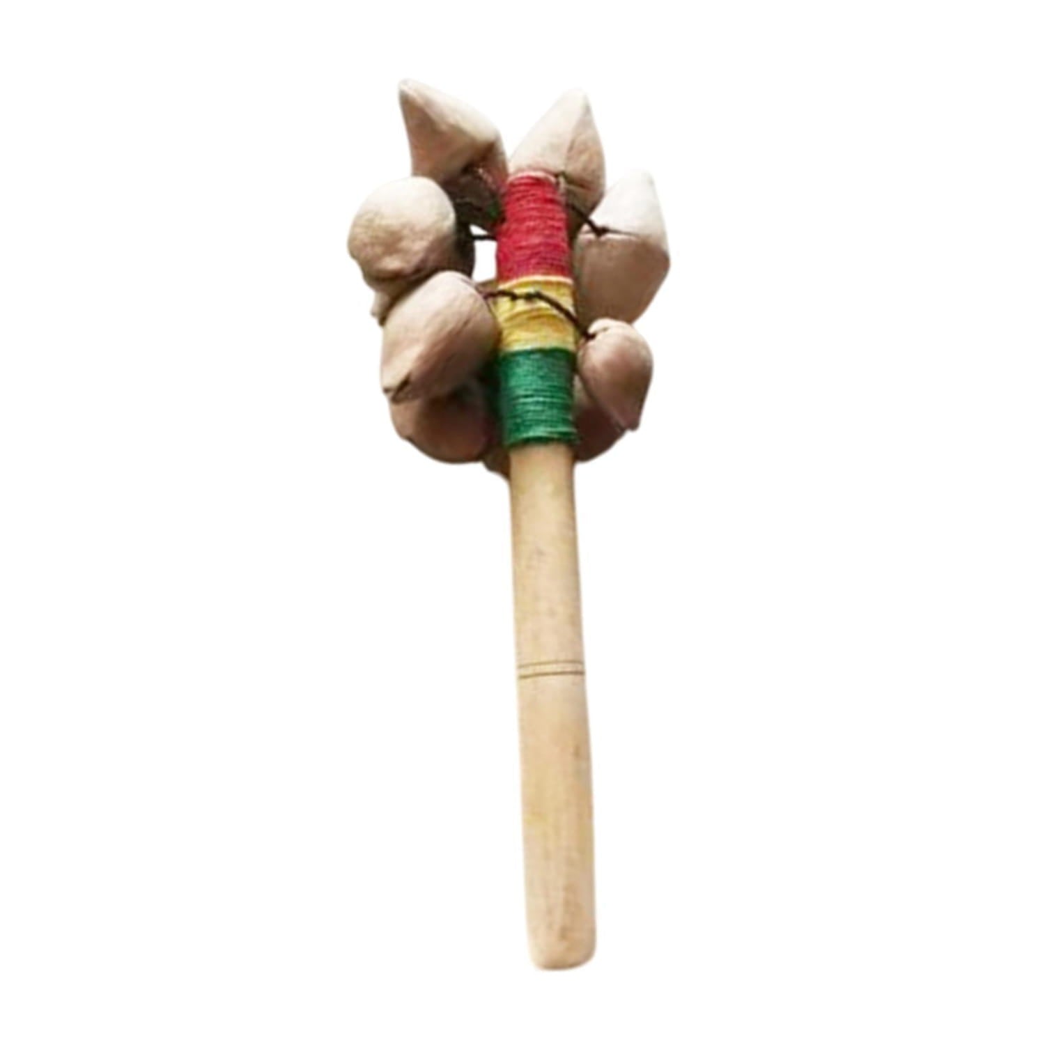 Handheld Nut Shell Shaker Musical Instrument Easy to Learn Compact Handmade Handheld Bell for Home Concert Parties Holiday Kids