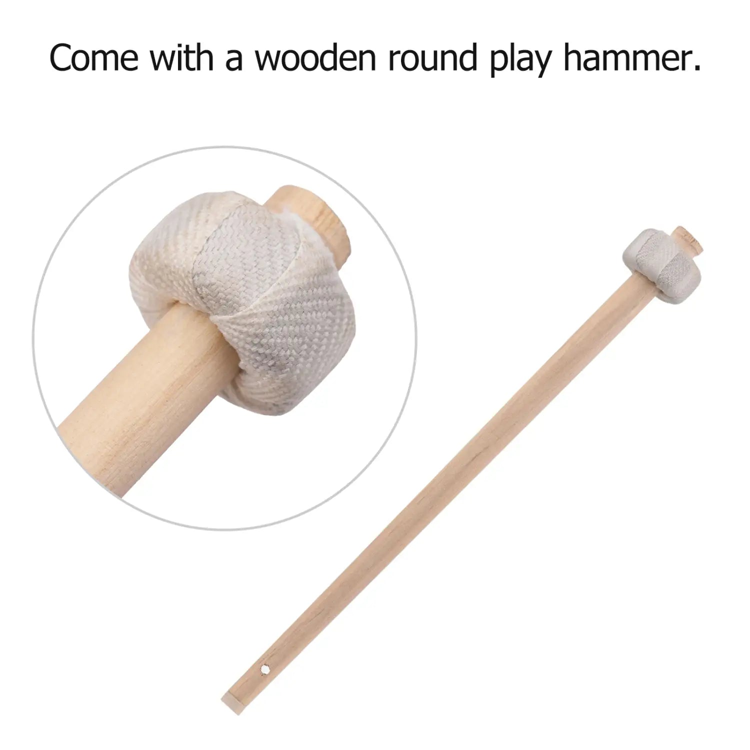 22 / 30 cm Hand Gong Cymbals Brass Copper Gong Chapel Opera Percussion Instrument with Round Play Hammer