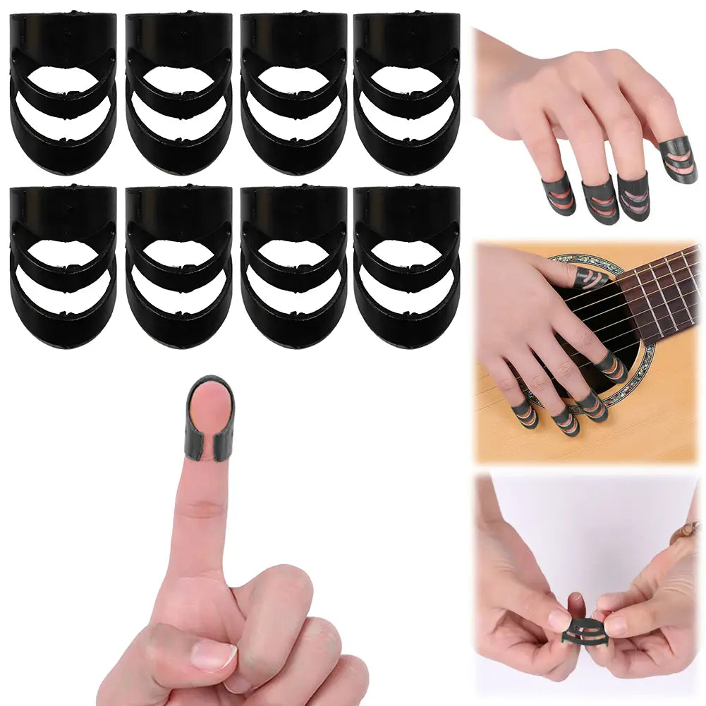 8Pcs Alaska Picks Plectrums S M L XL Stringed Instrument Finger Picks Guitar Finger Covers for Acoustic Electric Guitar