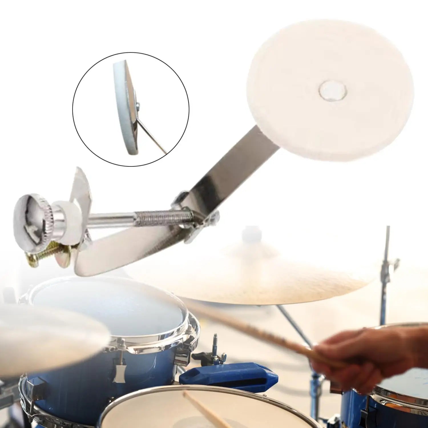 Drum Damper Mute Tone Control Mute Musical Parts Internal Tone Control System Dampening Muffling Drum Damper Mute Silencing