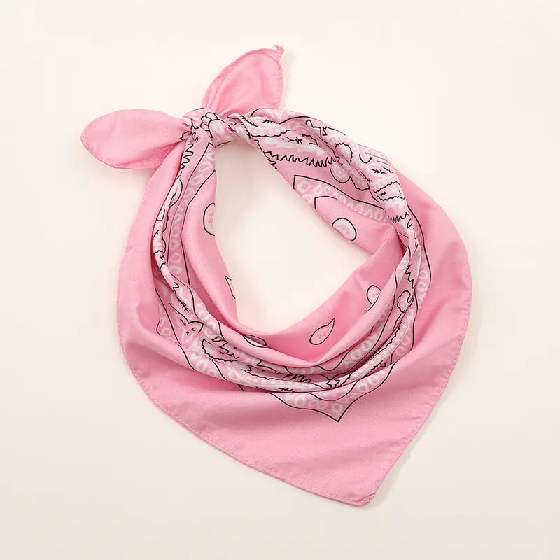 Bohemian Print Bandana Paisley Printed Headbands Hiphop Kerchief Outdoor Unisex Headband Wrist Wraps Face Mask Handkerchief