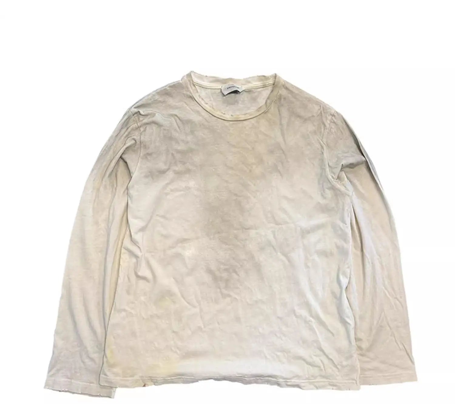 Vintage Long Sleeve T Shirts Hop Hip Streetwear Harajuku Dirty Washed T-shirts Loose Casual Tee Tops Unisex Retro Tshirts Y2K