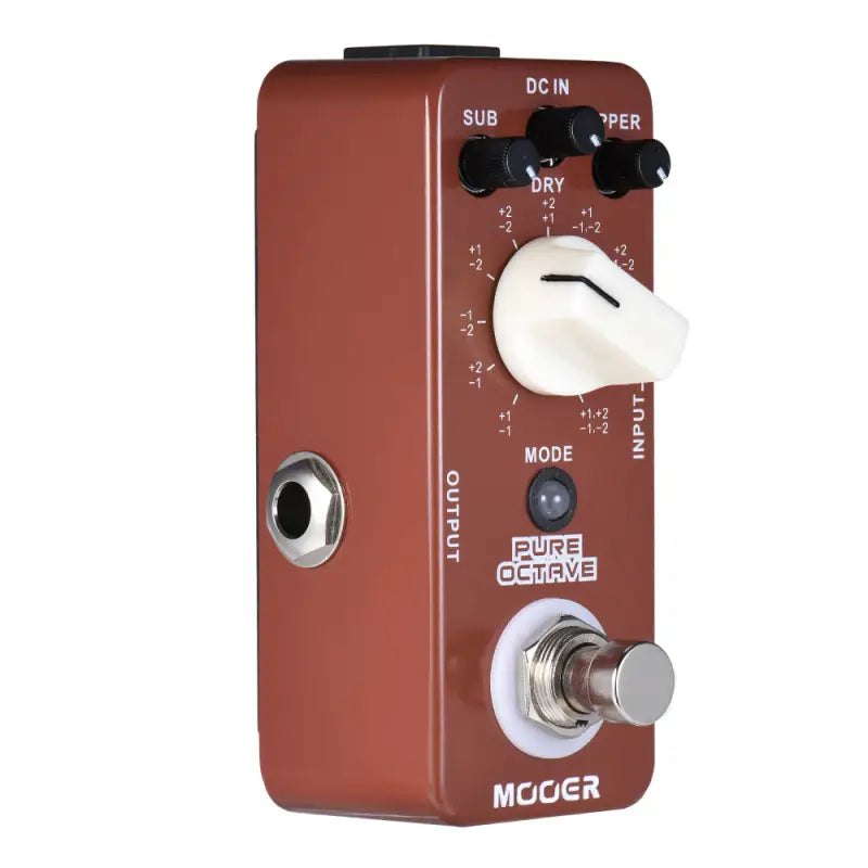 MOOER PURE OCTAVE Mini Octave Guitar Effect Pedal 11 Octave Modes True Bypass Full Metal Shell