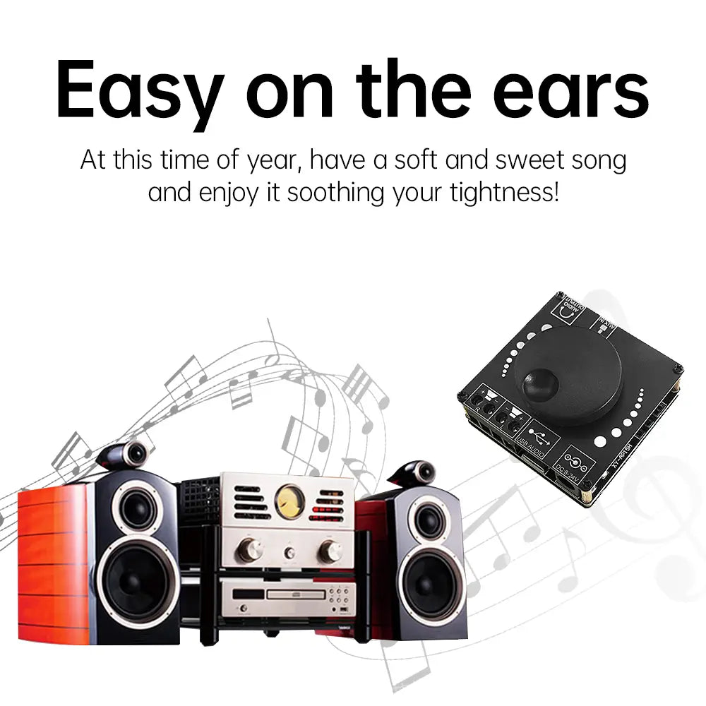 HIFI 20W*2 AP50L AP15H Stereo Bluetooth-compatible Digital Amplifier Boar Input 12V/24V Home Theater XY-AP15H