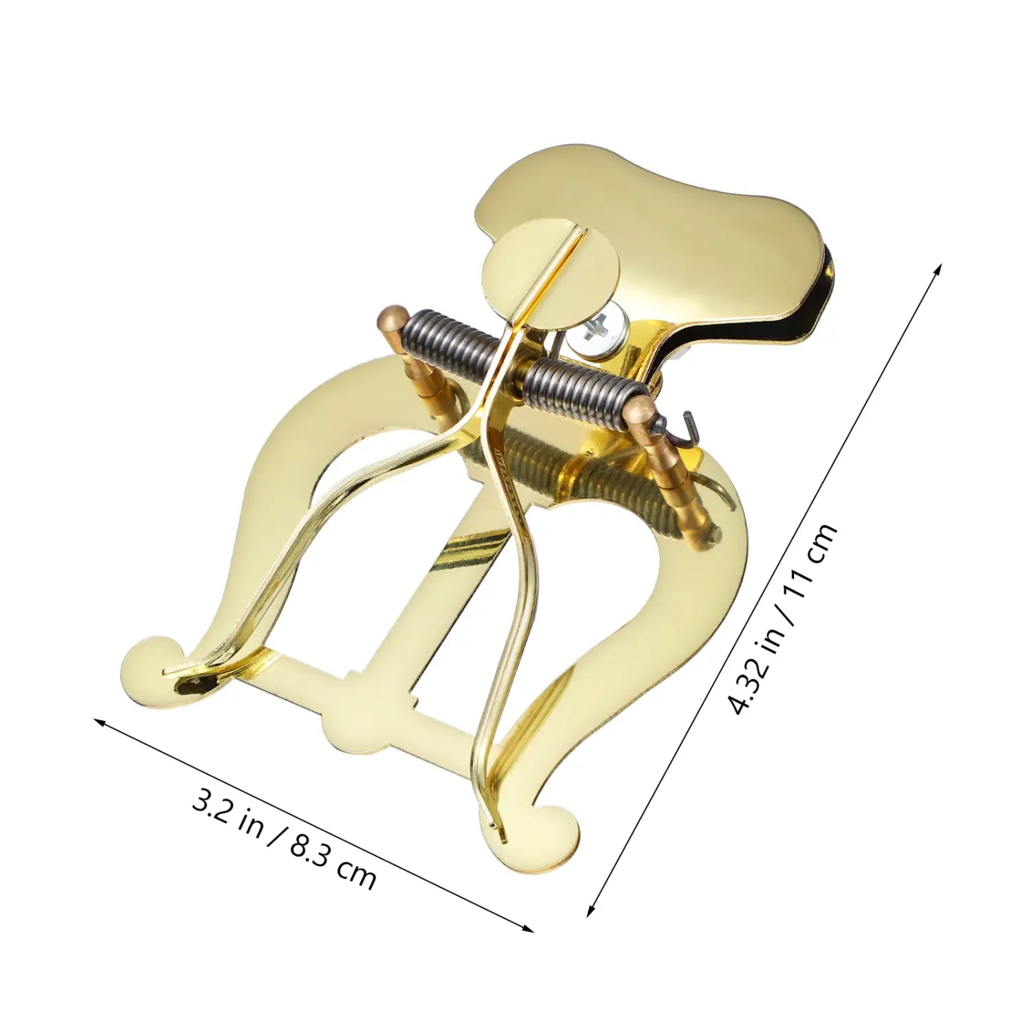 Golden Trombone Marching Music Holder Musical Instruments Lyre Stand Folder For Band Clip-on Alloy Clarinet Metal