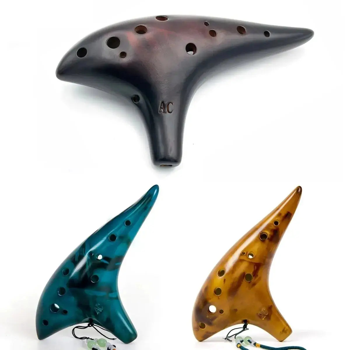 Miwayer Ocarina12 Tones Alto C High Quality Ocarina Classic Flute Musical Instrument Good Gift for Beginners Chinese Tao