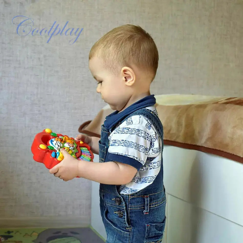 Baby Musical Toy with Animal Sound Kids Piano Keyboard Electric Flashing Music Instrument Early Educational Toys for Children