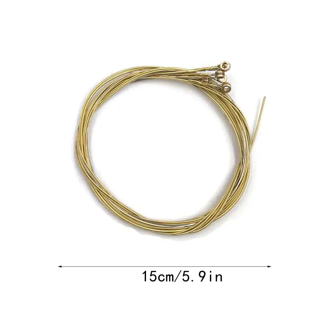 6pcs/set Universal Acoustic Guitar String Brass Hexagonal Steel Core Strings For Musical Instruments Guitars Strings Guitar Part