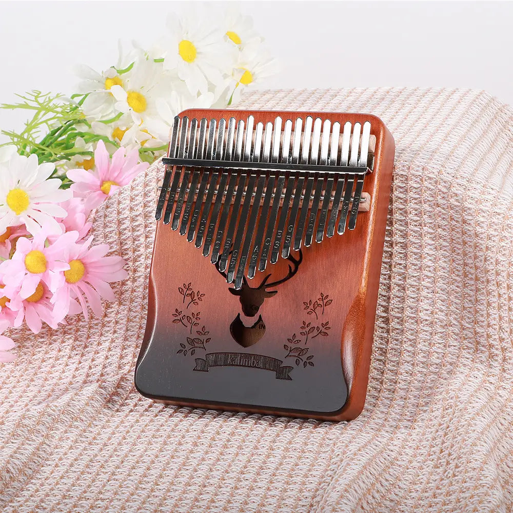 Kalimba Finger Piano 21 Keys 17 Key Thumb Piano Keyboard Musical Instrument Mbira for Beginner Music Lover
