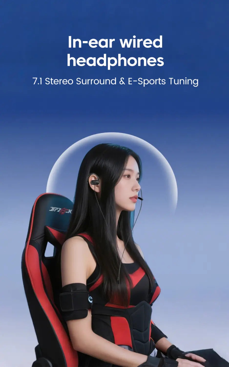 USB Type C/3.5MM in-ear Wired Headphones with Dual Microphone Hifi Surround Stereo Music Game Noise Reduction Earbuds For Phones
