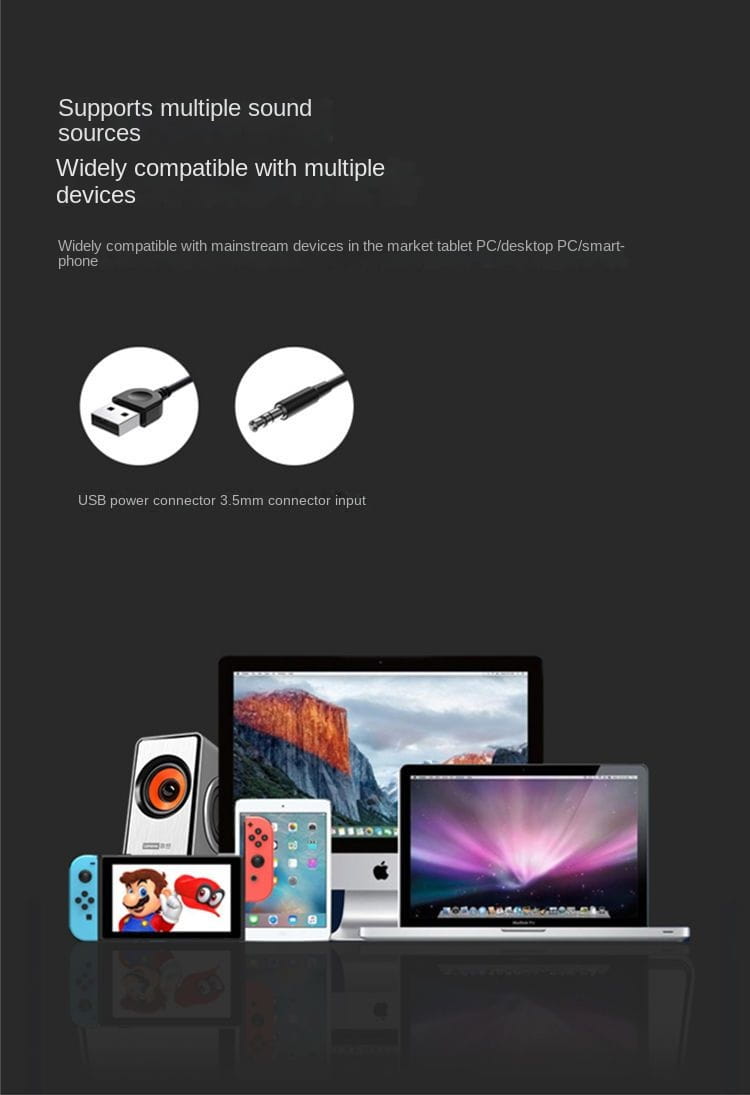 Lenovo M550 audio super cool desktop wired multimedia 2.0 subwoofer power amplifier notebook desktop computer audio usb external