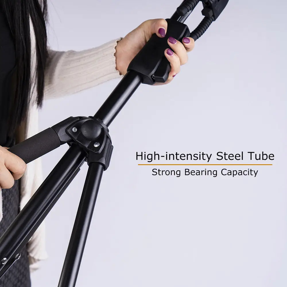JOYO Guitto Series GGS-06 Tripod Music Stand Portable 1.2M Foldable Hanging Guitar Floor Stand for Acoustic Electric Guitar Bass