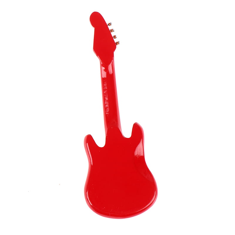 ▶1:12 Dollhouse Miniature Music Electric Guitar Model for Kids Musical Toy Doll House Accessories