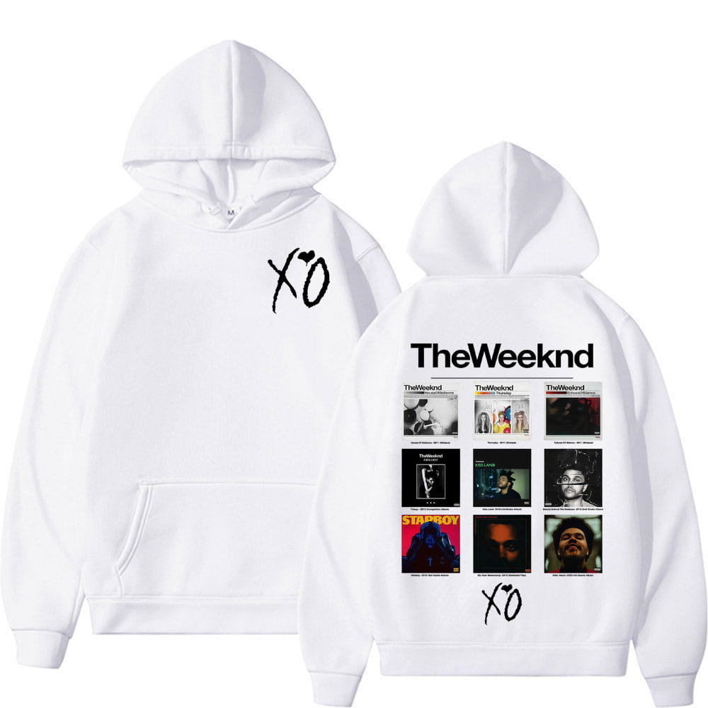 Rapper The Weeknd Album Cover Graphic Hoodies Men Women Fashion Hip Hop Pop Music Sweatshirt Bodywarmer Comfort Hoodie Pullovers