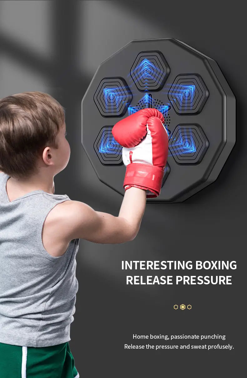 New Product Ideas 2024 APP Smart Wall Mount Bluetooth Music Boxing Machine Boxing Arcade Machine For Boxing Training With Gloves