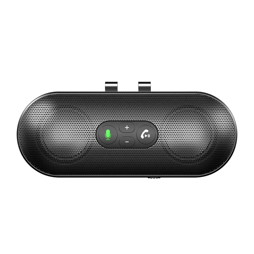 Bluetooth 5.4 Car Kit Handsfree 6W Speakerphone Sun Visor Speaker Mp3 Player Wireless Music Receiver With Voice Assistant