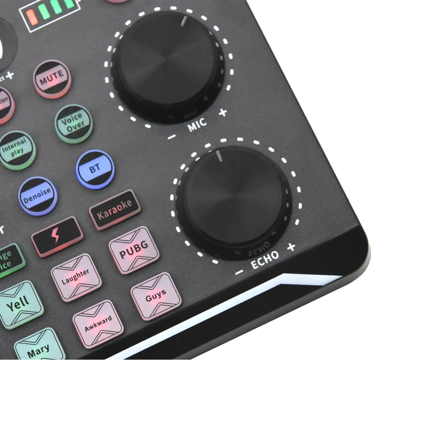 Live Sound Card And Audio Interface With DJ Mixer Effects Voice Changer Bluetooth-compatible Mixer For Live Streaming Singing