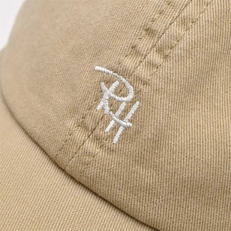 Unisex RH Letter Embroidery Baseball Cap Men Women Summer Casual Hat Outdoor Shade Adjustable Hip Hop Streetwear Trucker Hats
