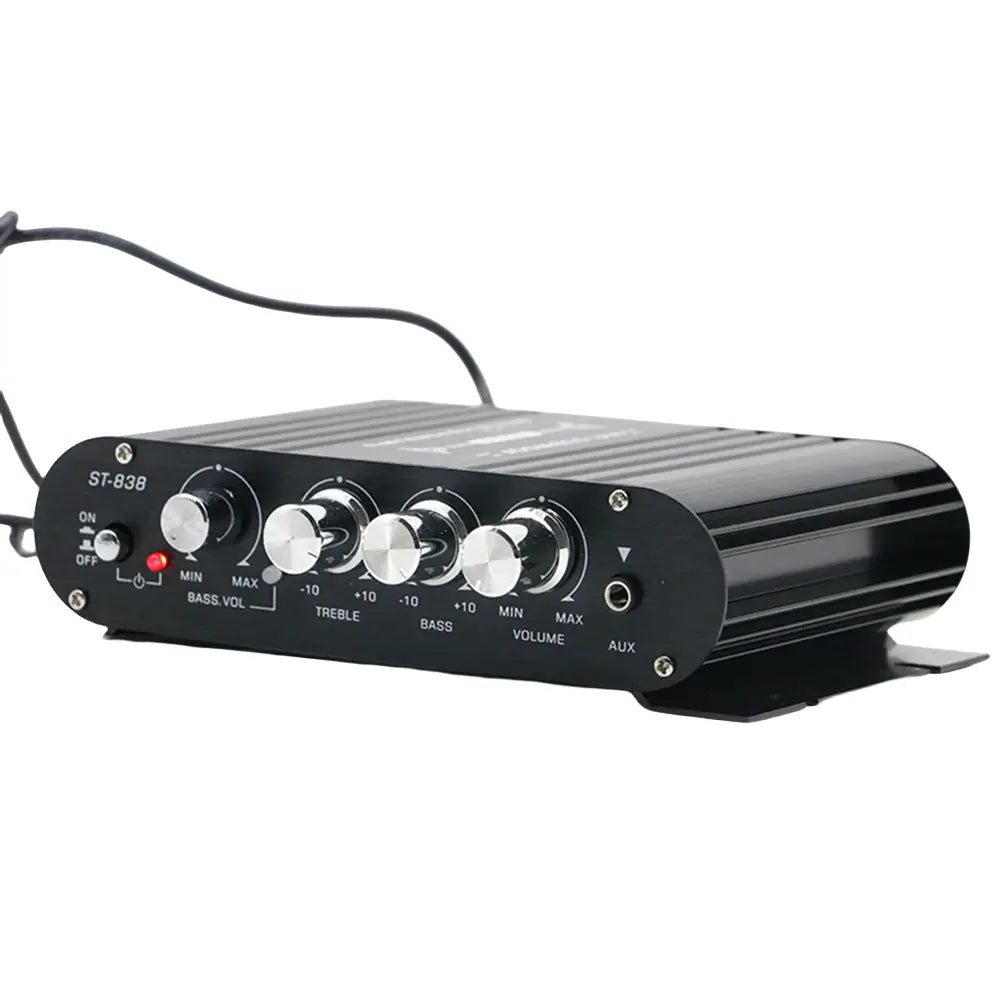 ST-838 Home Theater Amplifiers HiFi 2.1 Channel Power Amplifier Stereo Bass Sound Car Home Amp Media Player Subwoofer Amplifier