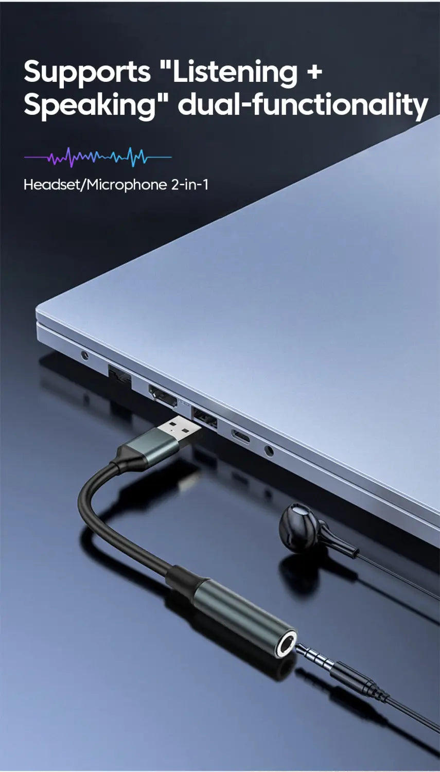 Olaf USB to 3.5mm Audio Jack Adapter USB to 3.5mm Headset/Microphone USB to 3.5 Jack Adapter External Stereo Sound Card For PC