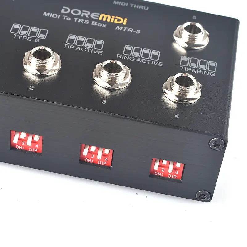 MIDI THRU To TRS Box Is Convert MIDI Five-pin DIN Interface Into TRS Interface Convert One MIDI Input Into Five TRS Outputs