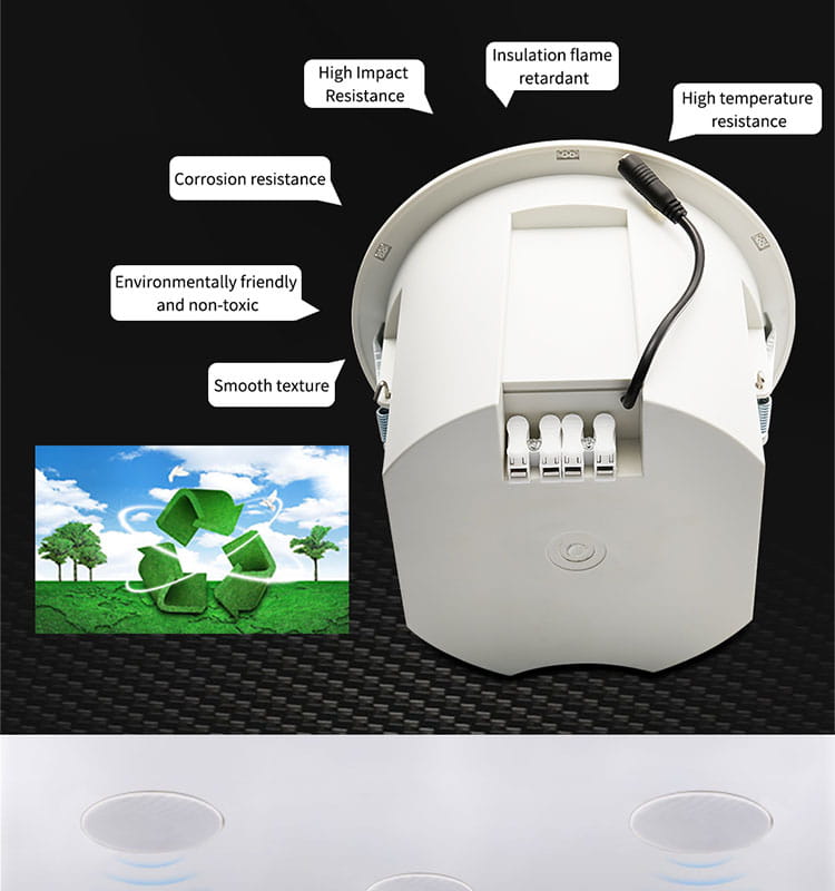 4-5Inch Built-in Amplifier Full Range Bluetoothback Cover Home Theater Background Music Good Quality Ceiling Speaker