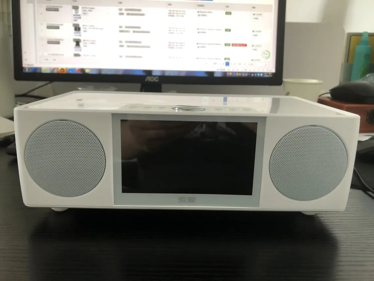 Video Bluetooth speaker Home Theater K-Song Record Sound Music System with AUX USB TF Alarm Clock Fm Radio LED Display 8000 mAh