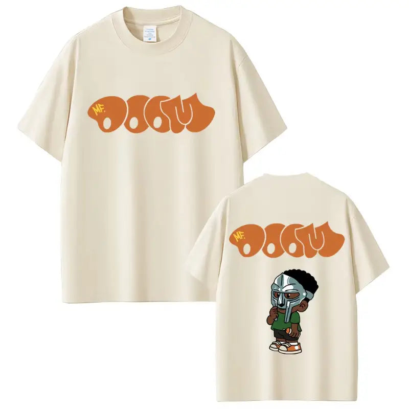 Rapper Mf Doom Album Madvillainy Graphic T-shirt Men Women Hip Hop Fashion Vintage T-shirts Male Casual Cotton Oversized T Shirt