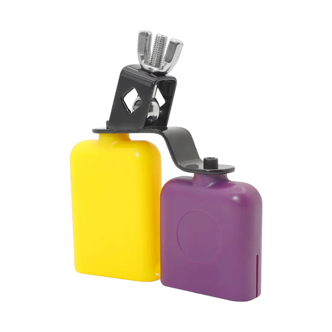 IRIN Double Sambago Bell Latin Music Yellow Purple Cowbell High Low Sound Knocker Drum Percussion Instrument Part Accessories