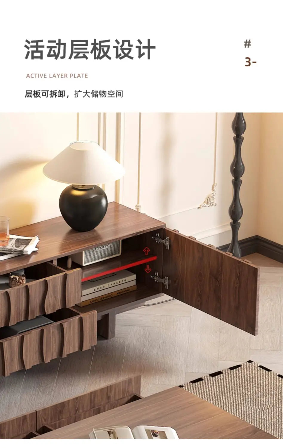 Vesa Floor Aesthetic Tv Stand Vintage Living Room Entertainment Console Tv Stands Monitor Stand Modern High End House Furniture