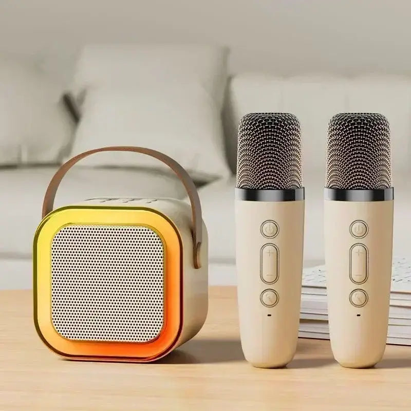 Hot sales K12 Karaoke Microphone KTV with 2 Wireless Microphones for Home Bluetooth 5.3 PA Speaker Singing Children’s Gifts