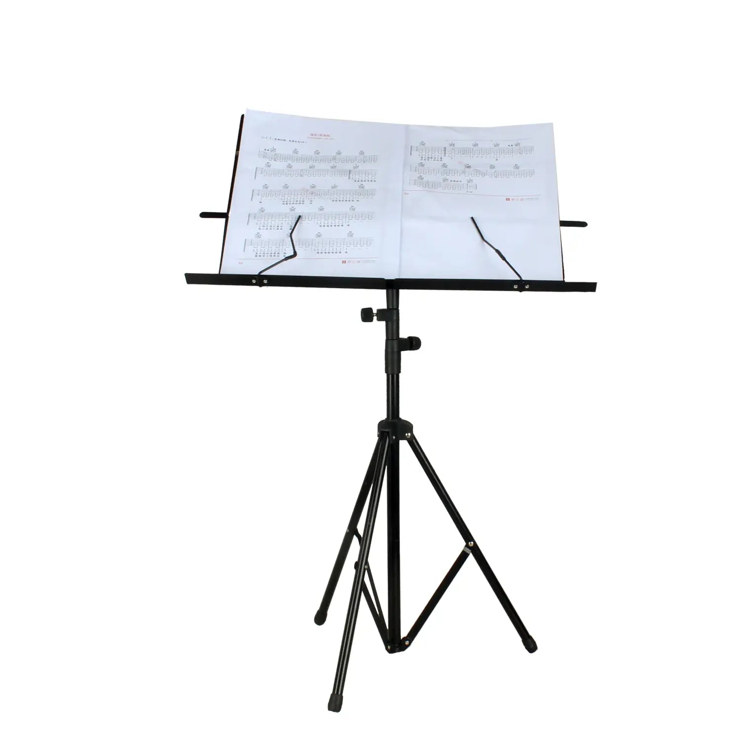 Music Sheet Stand Foldable Stainless Steel Tripod Stand Holder with Bag Height Adjustable Musical Instrument Accessories