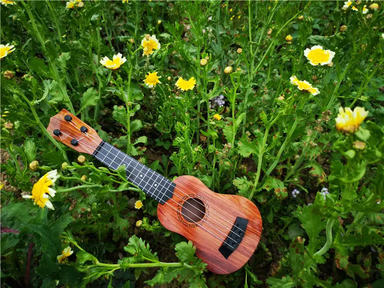 35cm Ukulele Children Guitar Toy Can Be Used To Play Elementary Instruments with Paddles Simulating Yukrili Music Toys