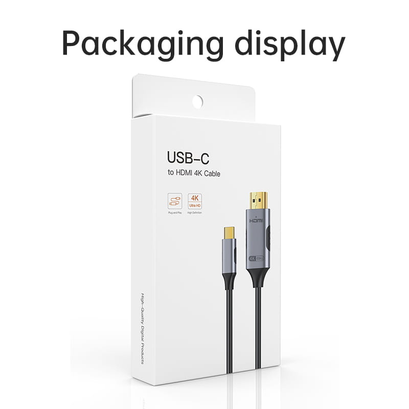 USB C to HDMI Cable 8K@60Hz 4K@120Hz Type C to HDMI-Compatible HDTV Cable for TV Converter MacBook Air iPad USB-C HDMI Adapter