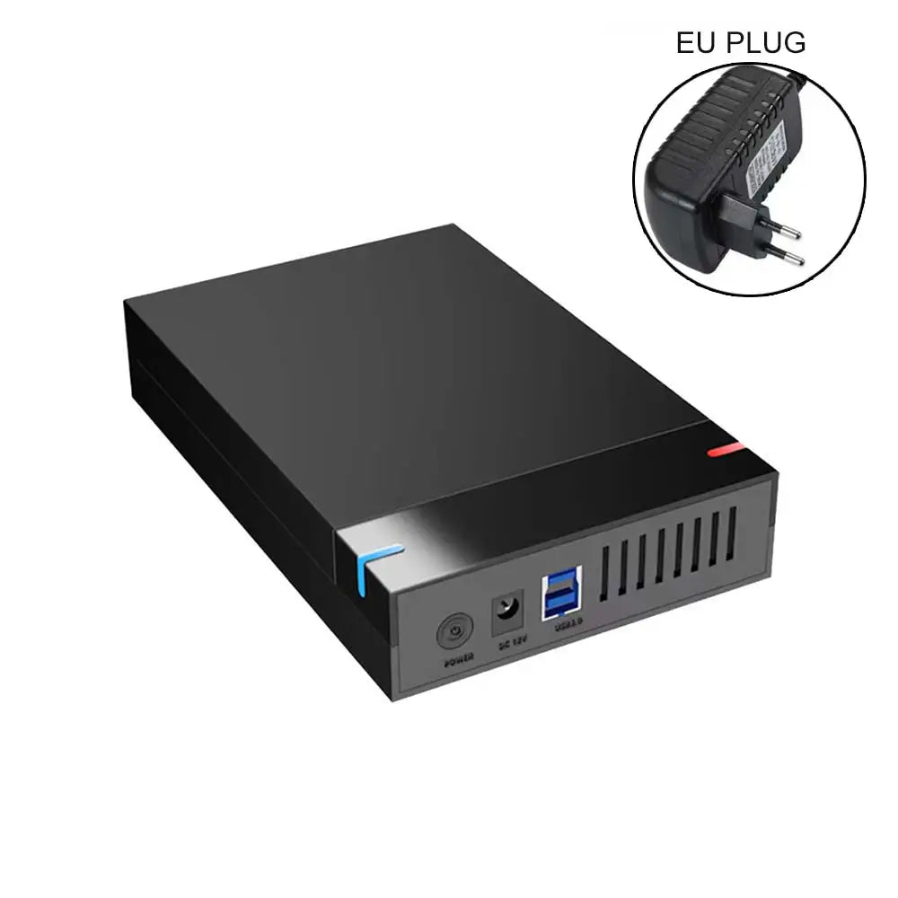 3.5 Inch Portable External Hard Drive Case Box Enclosure SATA SSD HDD 10TB USB 3.0 Transmission for PC Laptop TV Cellphone