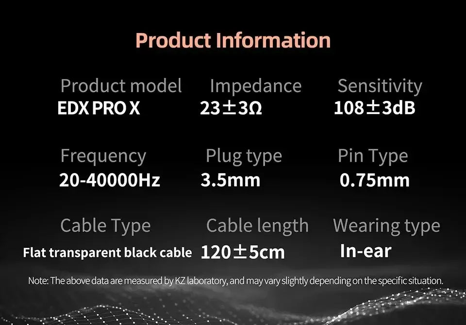 KZ EDX PRO X Dynamic Drive Earphones HIFI Bass Earbud DJ Music Cancelling Sport Headsets 2PIN Cable KZ ZSTX ZSNPRO X ZS10PRO ZVX