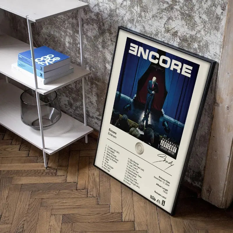 Music Album 80s Star Eminem Art Hip Hop Rap Retro Pictures for Living Room Canvas Painting Print Posters Home Wall Decor Gift