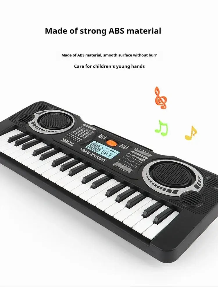Children’s Electronic Keyboard Piano 37/61 Keys with Microphone Beginner Musical Instrument Educational Toy Gift for Kids