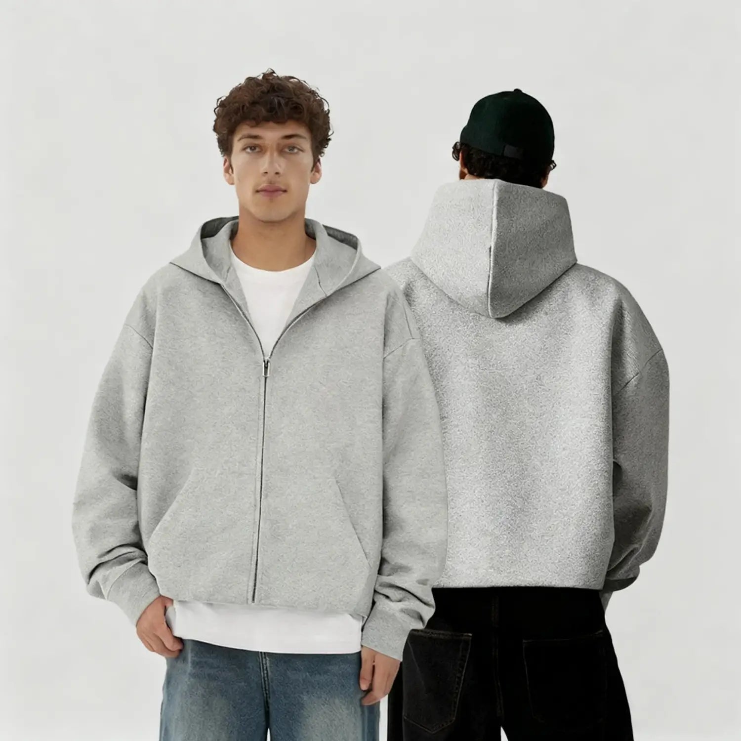 Rapper Quevedo Buenas Noches Zipper Hoodie Male Vintage Casual Unisex Zip Up Sweatshirt Men Women Hip Hop Fashion Zip Up Jacket