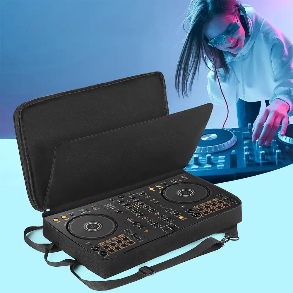 DJ Backpack for Pioneer DDJ-400 DDJ-FLX4 for Roland DJ-202 DJ Mixer Case DJ Controller Case Shockproof Adjustable Shoulder Strap