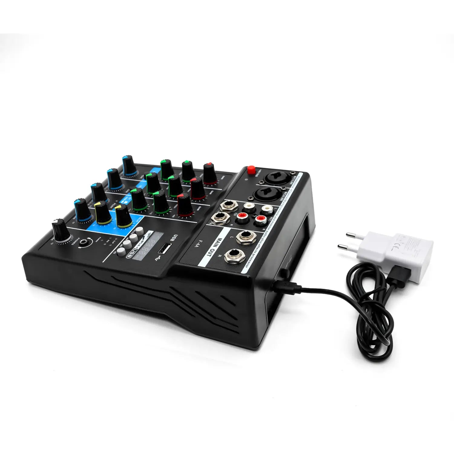 HD A4 A5 Sound Card Mixing Console Mixer Professional Audio 4 5 Channel Sound Mixer For Live Streaming DJ Audio Equipment
