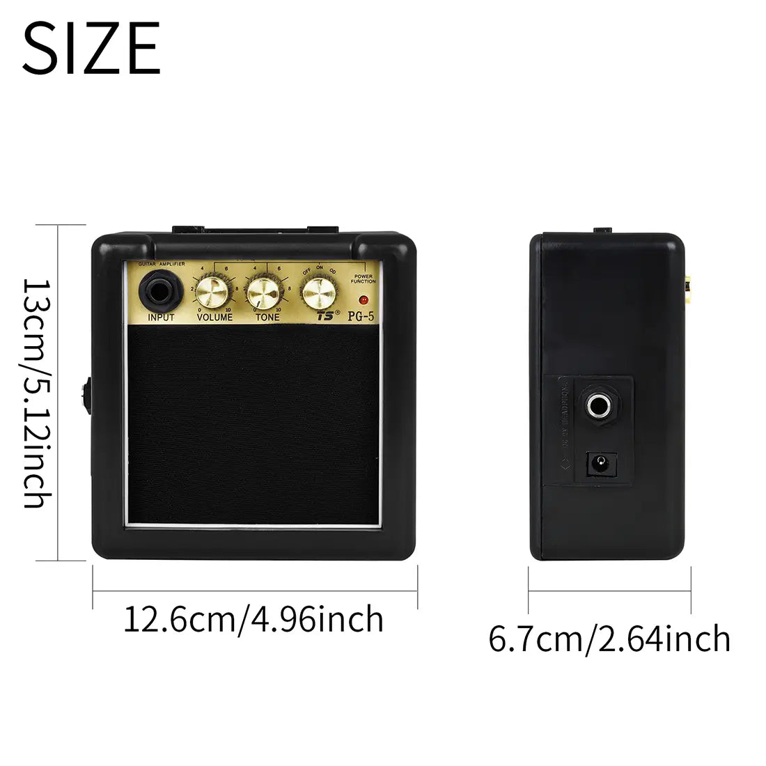 IRIN Audio Portable Metal + Plastic White Box Black Audio Mini Loud Musical Instrument Sound Guitar Parts Audio Amplifiers