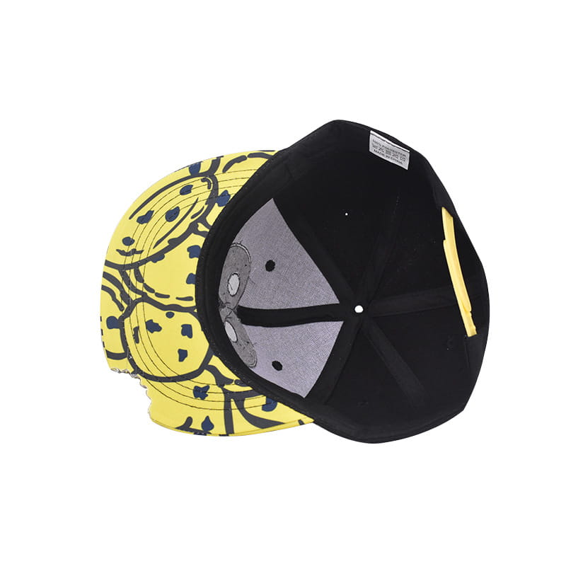 Hip-hop cap Flat hat Big eyes cute Embroidery pattern Cartoon Fashion Flat brim hat Sport cap Hip Hop Fitted Cap Youth tide cap