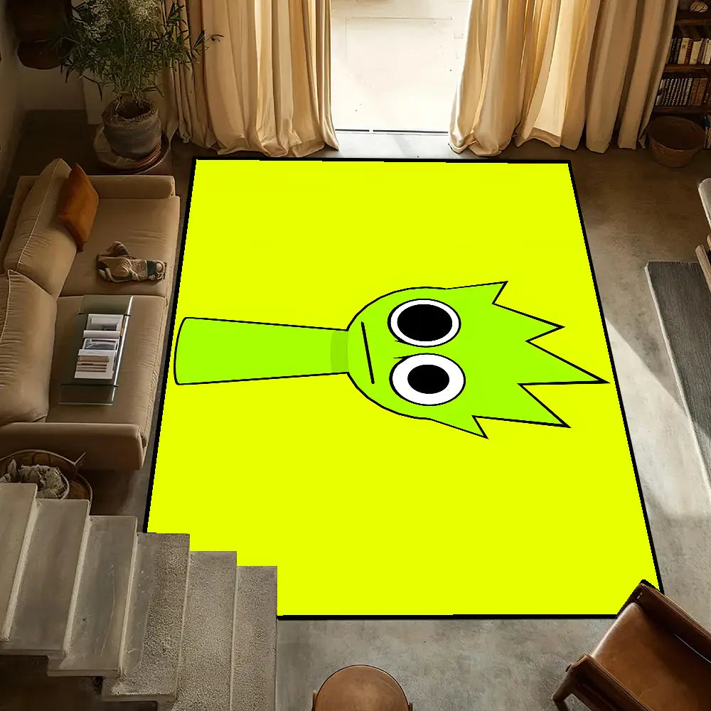 S-Sprunki Incredibox Door Mat Anti-Slip Kitchen Bedroom Music Game Handmade Tufted Rug Carpet Living Room Entrance Decoration