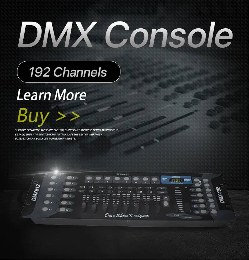 SHEHDS NEW 192 DMX Controller DJ Equipment DMX 512 Console Stage Lighting For LED Par Moving Head Spotlights DJ Controlle