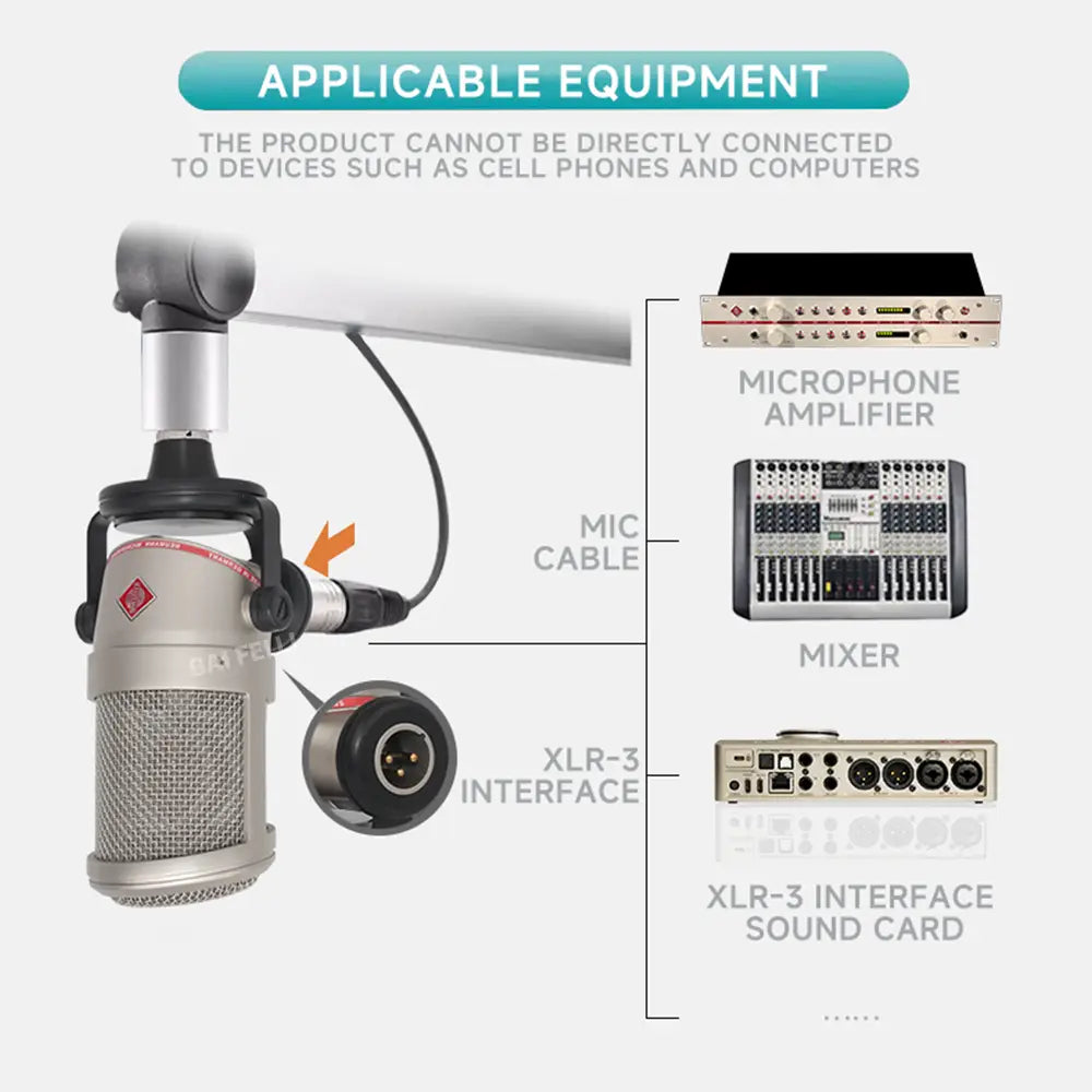 BAIFEILI BCM104 Professional Desktop Studio Condenser Microphone XLR Premium Shock Mount Design for High-Fidelity Recording