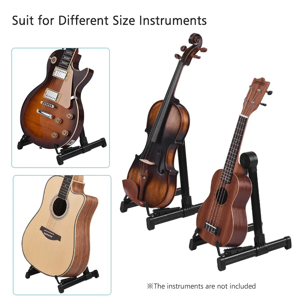 General Instrument Stand ABS Plastic Retractable Foldable Stand Holder for Bass Guitar Violin Ukulele