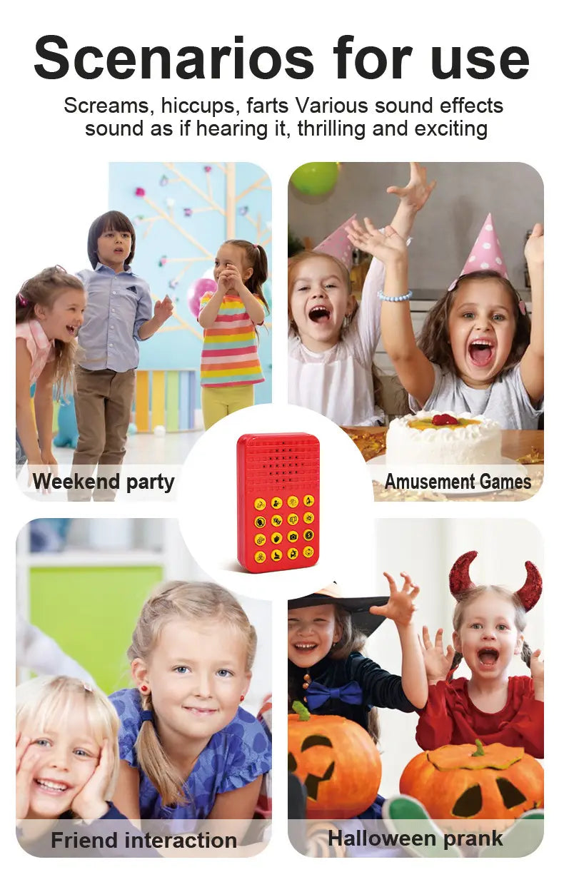 16-key creative gift for children and adults prank sound effect toy Halloween sound effect prank music box game party birth