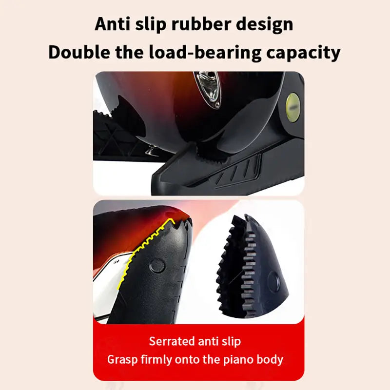 Adjustable A-Frame Guitar Stand Tripod Folding Design Outfitted with Non-slip Rubber Feet for Electric or Bass Guitars.